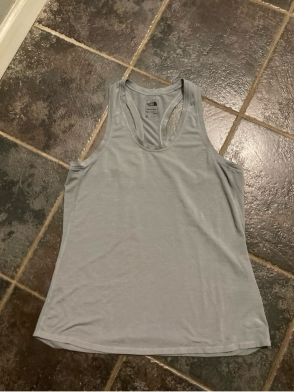 The North Face Women's Light Gray Racerback Tank Top Size M